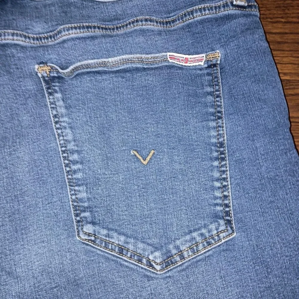 Hudson Zane Jean Shorts Mens 38x10 Stretch Cotton Blend Denim Cutoff Distressed